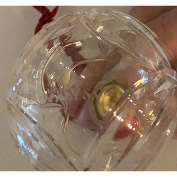 Vintage Tiffany Glass Ball Globe Christmas Ornament Hand Blown Decor - Picture 13 of 13